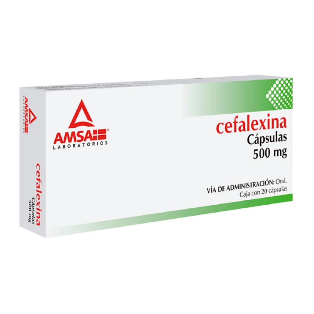 CEFALEXINA AMSA - 20 - CAPSULA - 500 MG - Distribuidora De Medicamentos MM